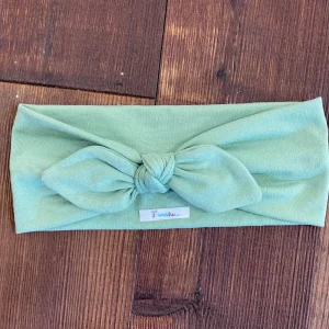 Vincha Menta Turbante de Nudo Regular