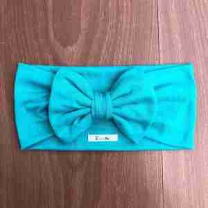 Vincha Turquesa Turbante con Lazo
