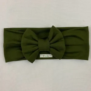 Vincha Verde Turbante con Lazo