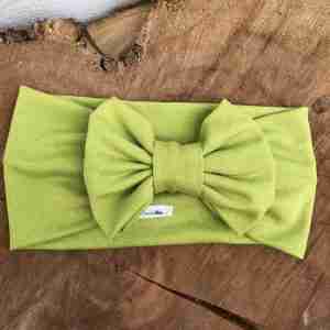 Vincha Verde Turbante con Lazo