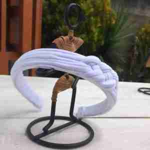 Diadema Blanca con Nudo Náutico