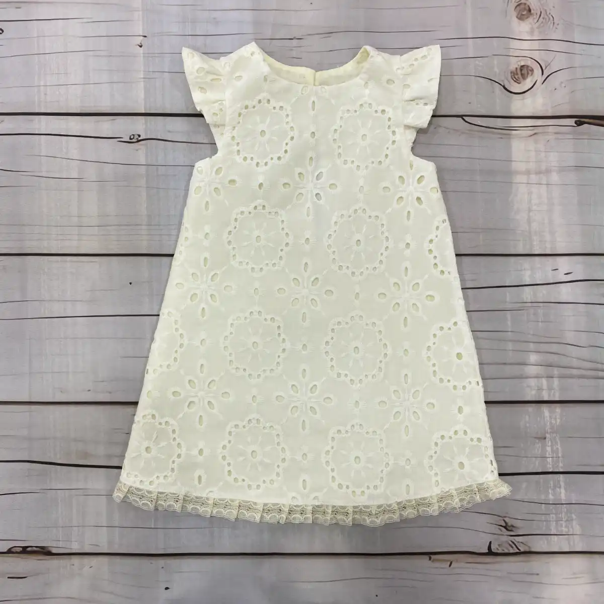 Vestido Betania Beige con Mangas 1 Vestido Betania Beige con Mangas
