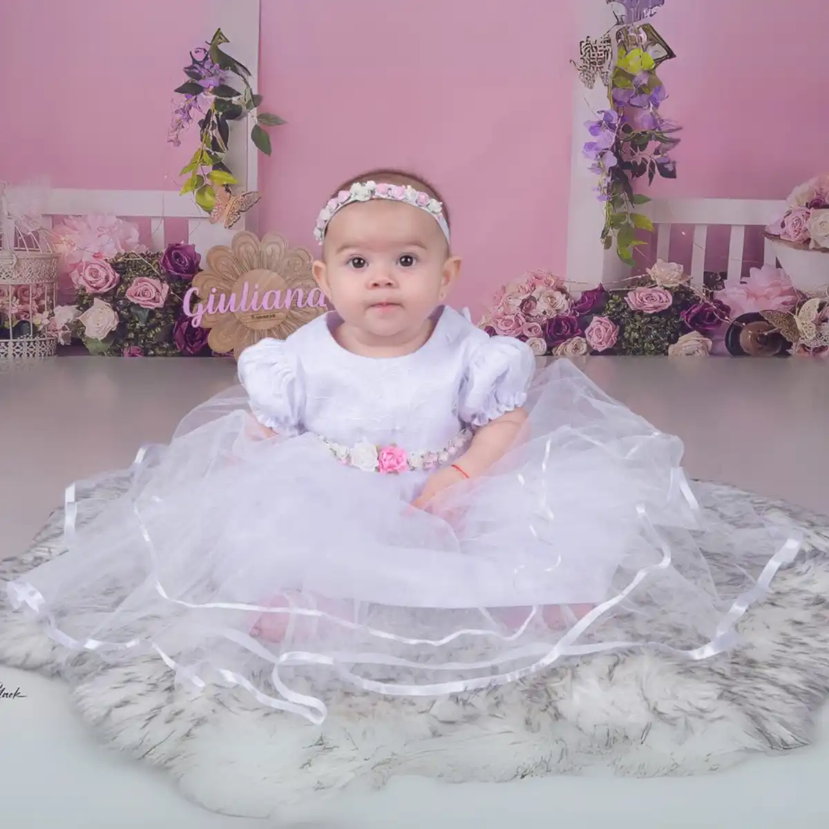 Vestido Blanco y Rosado Giuliana 1 Vestido Blanco y Rosado Giuliana