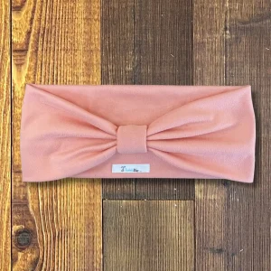 Vincha Coral Turbante con Nudo Cuadrado