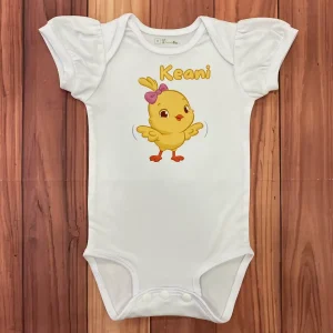 Mameluco con Mangas Bombachas alusivo a la La Pollita Kiki