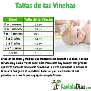 Tallas de las Vinchas