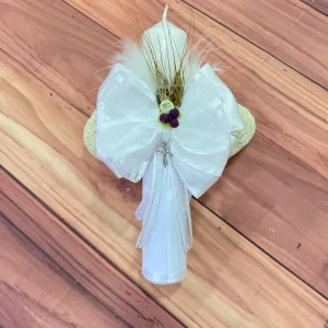 Vela Capitolio Ascensión con Lazo Uvas Espigas y Plumas