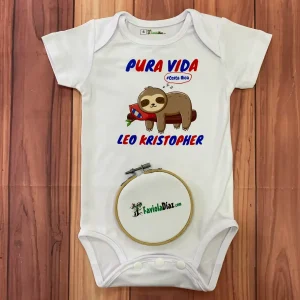 Mameluco: Perezoso Pura Vida Costa Rica con Nombre