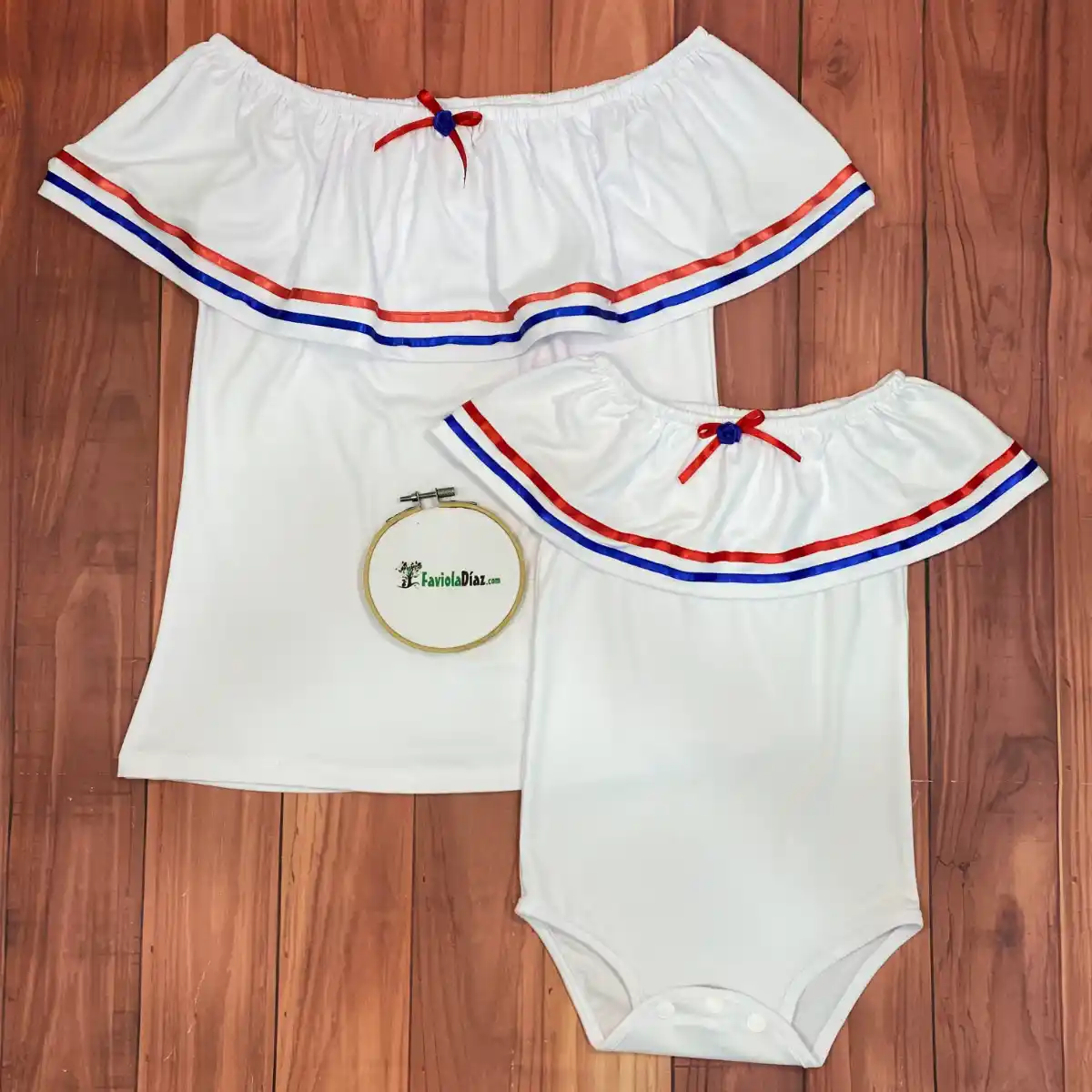 Conjunto Típico de Blusa para Mamá e Hija 1 Conjunto Típico de Blusa para Mamá e Hija