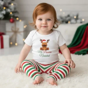 Set de Leggins y Mameluco Mi Primera Navidad con Reno