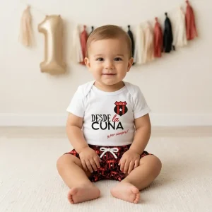 Conjunto de Mameluco y Short Harem Alusivo al Alajuelense LDA