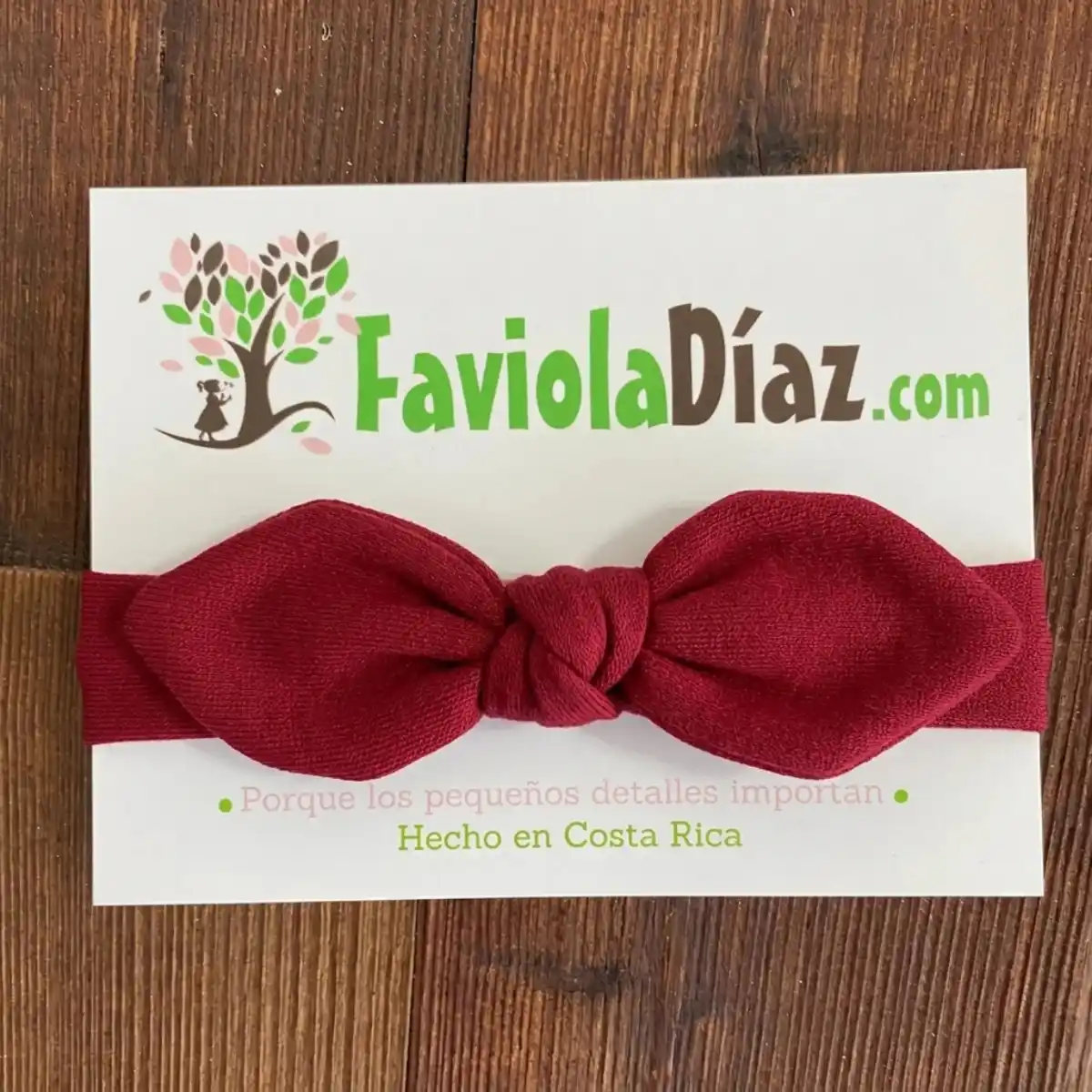 Vincha Roja con Lazo Claudia 1 Vincha Roja con Lazo Claudia